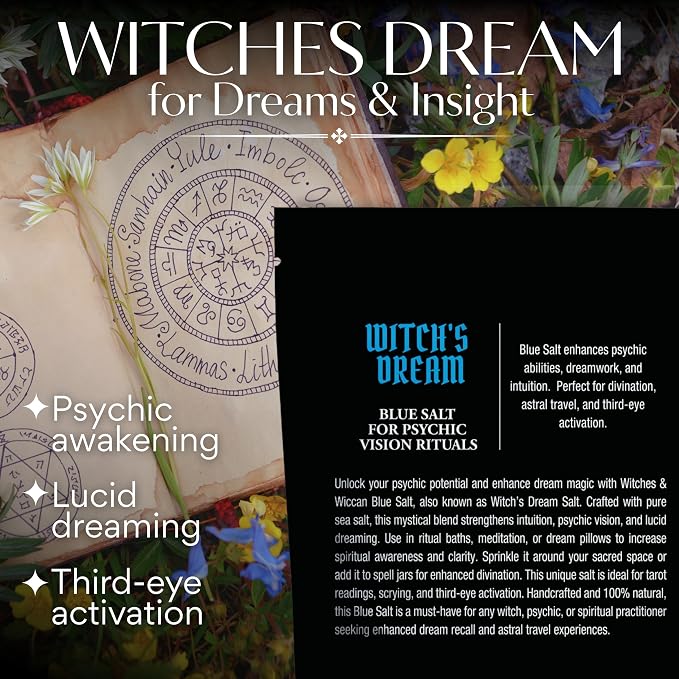 Blue Witch's Dream Sea Salt for Psychic Vision & Astral Travel Rituals – - Image 5