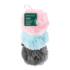 EcoTools EcoPouf 3 Pack Bath Sponge Set, Soft Recycled Netting Shower Poufs by EcoTools