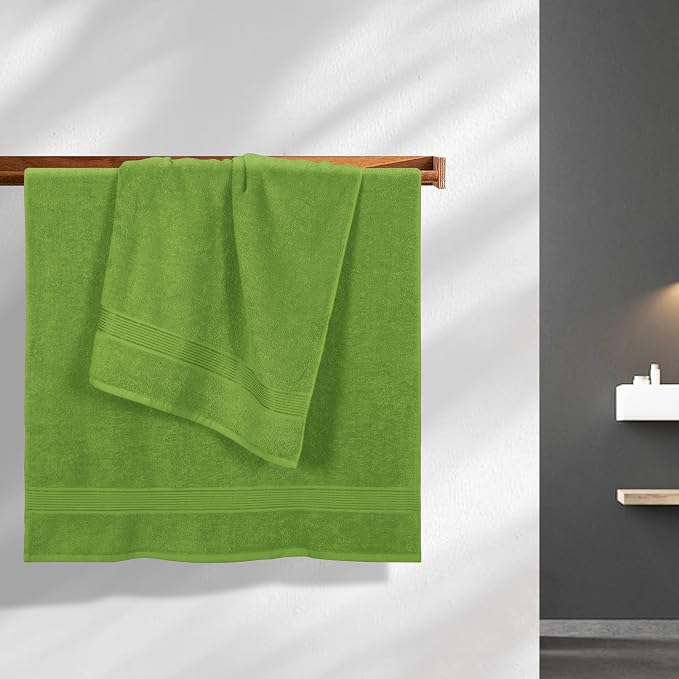 BELZZI Home Ultra Soft 4 Pack Oversized Bath Towel Set 27x54, Cotton Compact - Image 3