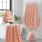 18 Piece Family Bath Towel Set Include 6 Bath Towels, 6 Hand Towels and 6 - Image 8