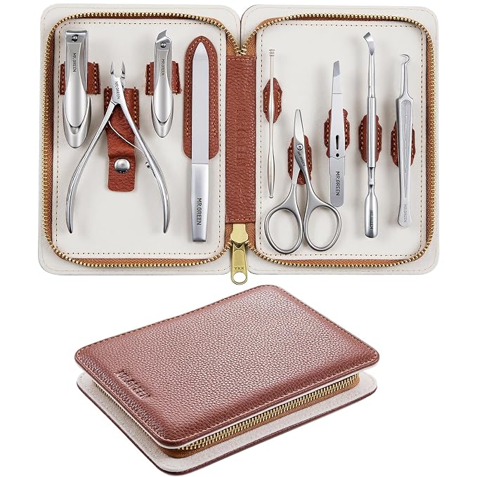 MR.GREEN 9-in-1 Manicure & Pedicure Set – Professional German Stainless Steel by MRGREEN