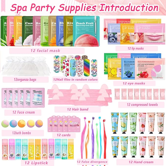 156 Pcs Spa Party Supplies Bulk Gifts - Image 2