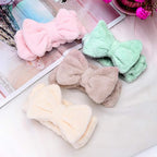 4 Pack Makeup Spa Headband Microfiber Bow Towel Soft Fluffy Washing Face - Image 4