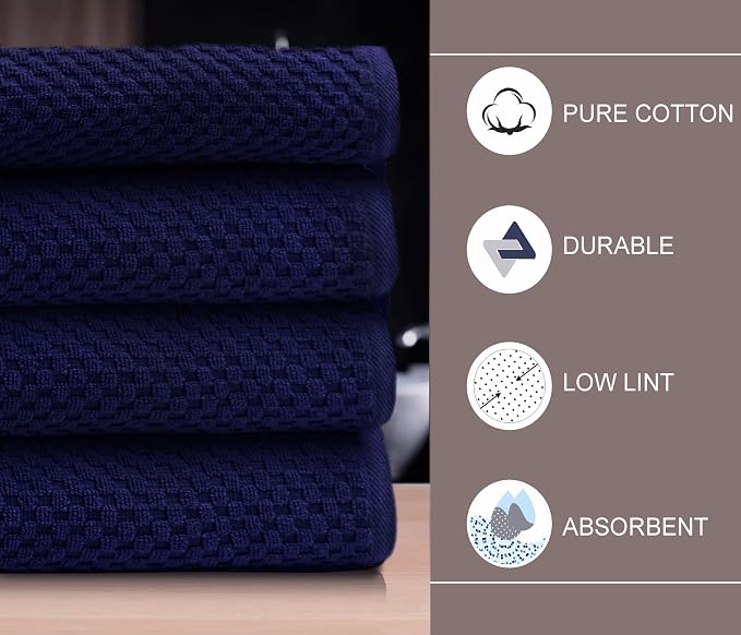 COTTON CRAFT Waffle Bath Towel - Image 4