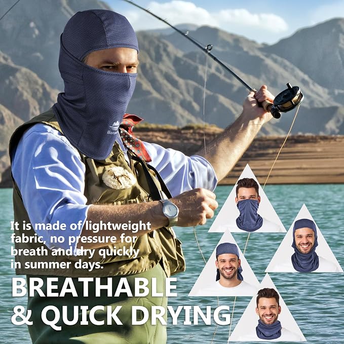 Balaclava Face Mask Sun UV Protection Breathable Full Head Mask - Image 4