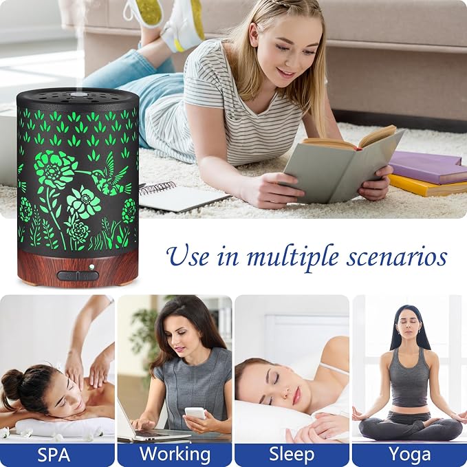 Essential Oil Diffuser- Aromatherapy Diffuser with7 Colors Light and Auto-Off - Image 6