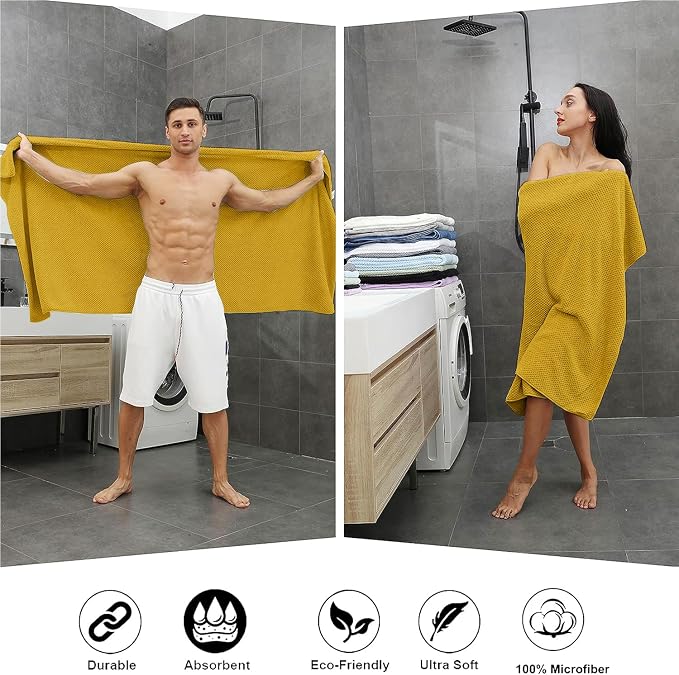 Smuge Extra Large Bath Towel Sheet Set 35x70 Inches - Image 5