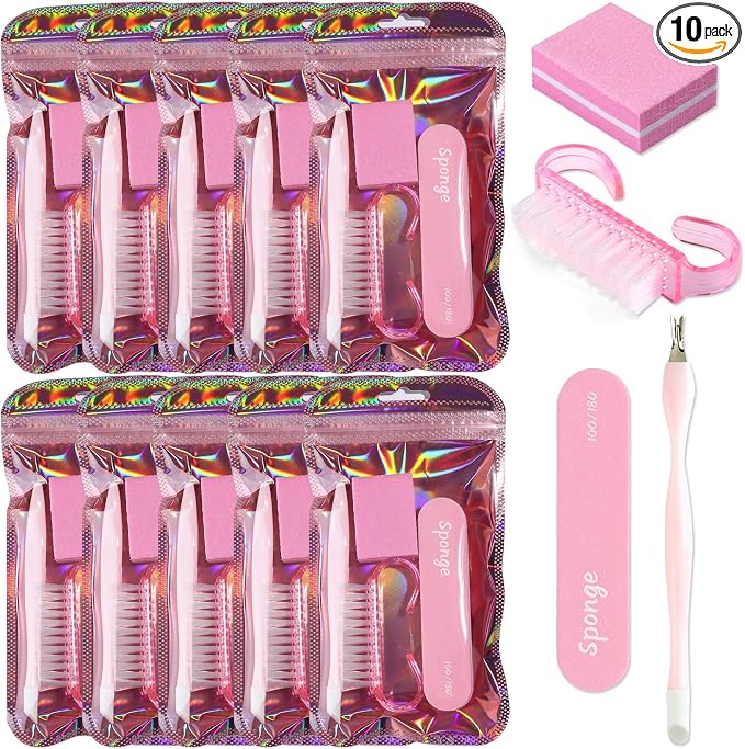 SUTOKAKA 10 Sets Disposable Manicure Prep Kit by SUTOKAKA