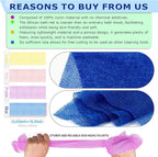 4 Pieces African Net Sponge Authentic Shower loofah exfoliating Body Scrubber - Image 2