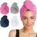 Turbie Twist 4-Pack Microfiber Hair Towel by TurbieTwist