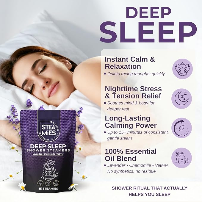 STEAMIES Shower Steamers Aromatherapy Deep Sleep 15 Pack – Premium Lavender - Image 3