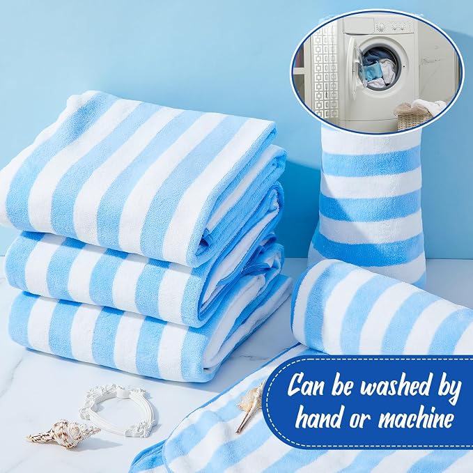 SmoothNovelty 16 Pack Microfiber Bath Towels Bulk 27'' x 60'' Oversized Size - Image 4
