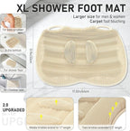 XL Shower Foot Scrubber Mat, Silicone Feet Massage Scrubber in Shower Clean - Image 2