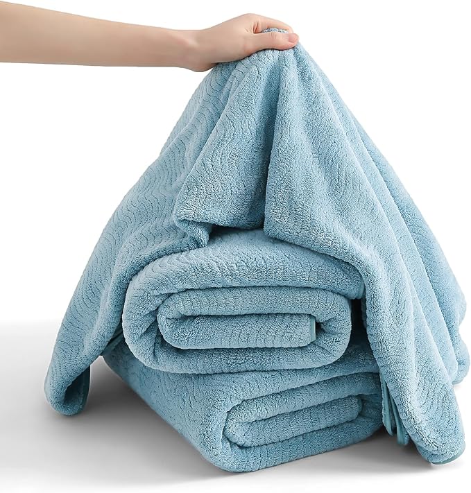4 Piece Extra Large Bath Towel 35"x70" Oversized Bath Sheet Bath Towel Set - Image 8