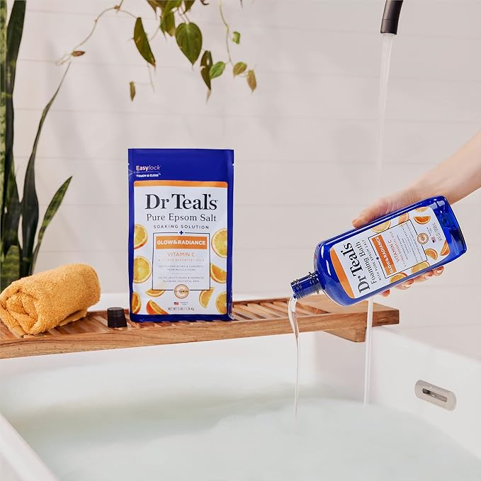 Dr Teal's Pure Epsom Salt Soak, Glow & Radiance - Image 7