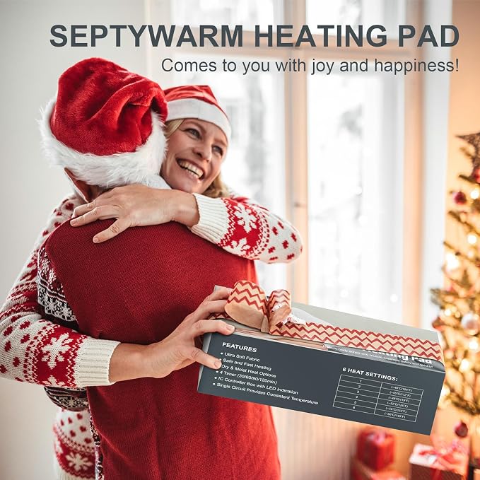 Heating Pad for Back, Electric Heating Pads for Cramps/Abdomen/Waist/Shoulder - Image 7