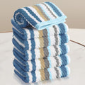 VOOVA & MOVAS Striped Wash Cloths Set, Luxury Towel Set by VOOVAMOVAS