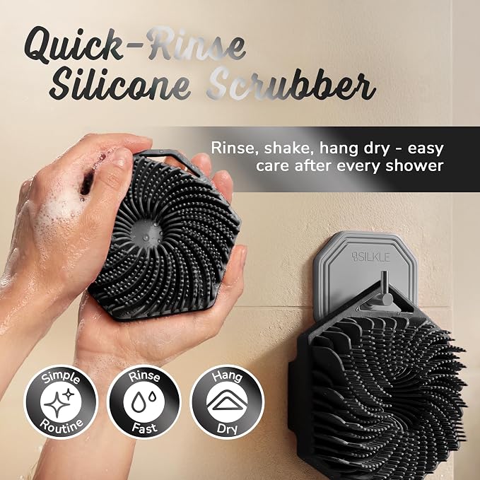SILKLE Silicone Body Scrubber – Gentle Exfoliating Shower Scrubber - Image 6