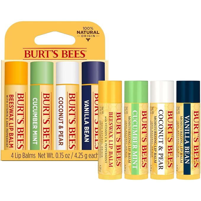 Burt's Bees 100% Natural Moisturizing Lip Balm, Cucumber Mint, Coconut & Pear - Image 7