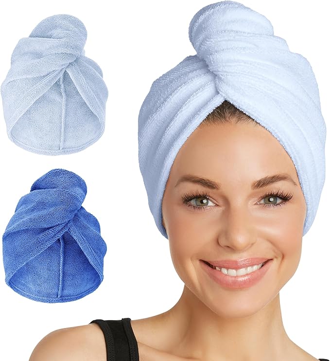 Turbie Twist 2-Pack Microfiber Hair Towel by TurbieTwist