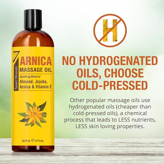 Seven Minerals Arnica Sore Muscle Massage Oil - Image 3