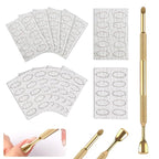 Pre-Treatment Cuticle Pusher, Dual Ended Cuticle Remover Russian Prep Nail by ASTONFOG