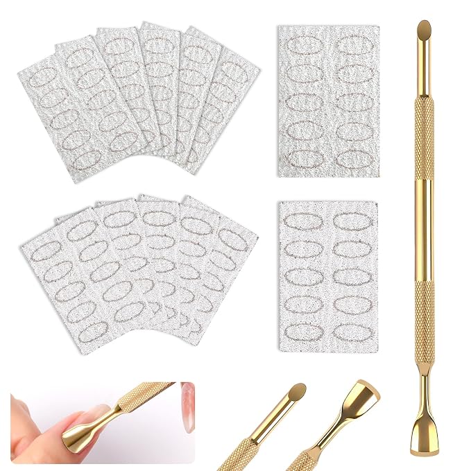 Pre-Treatment Cuticle Pusher, Dual Ended Cuticle Remover Russian Prep Nail by ASTONFOG