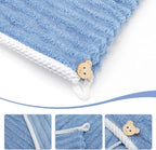 Microfiber Hair Towel Wrap for Women, Soft Lightweight Quick Dry Turban - Image 3
