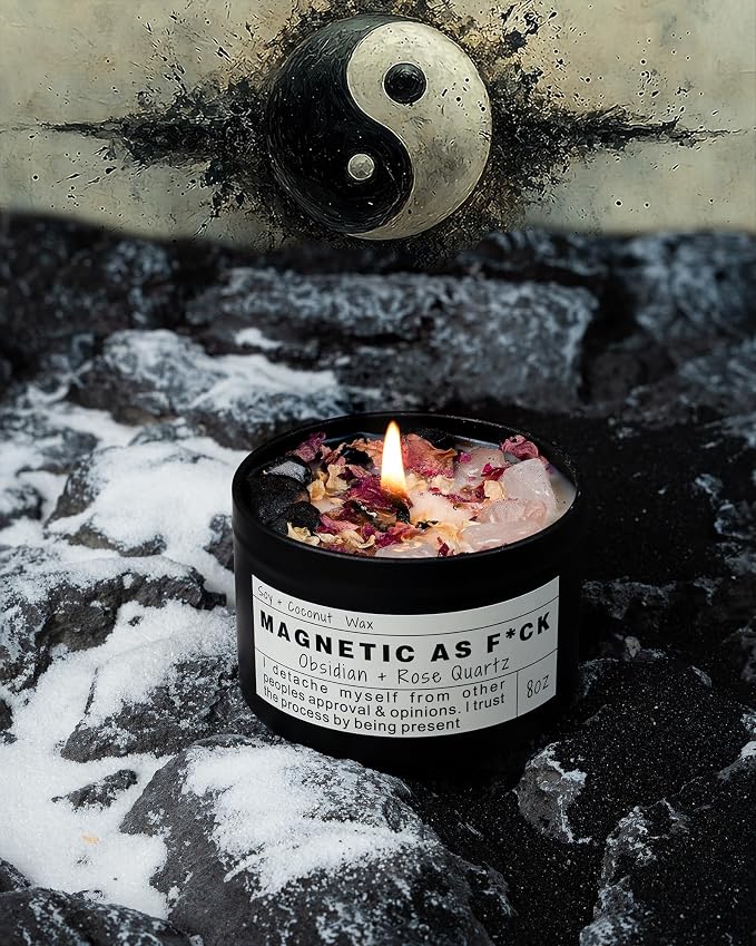 Magnetic AS F*CK, Hande Made Chakra Candle, Magic Attraction, Manifestation - Image 2