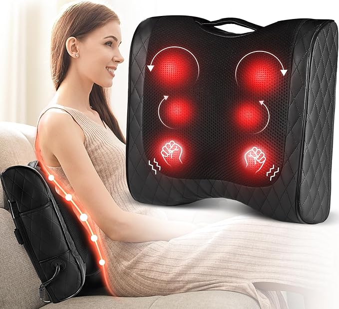 Boriwat Back Massager with Heat, Percussion & Shiatsu 2-in-1 Massager by Boriwat