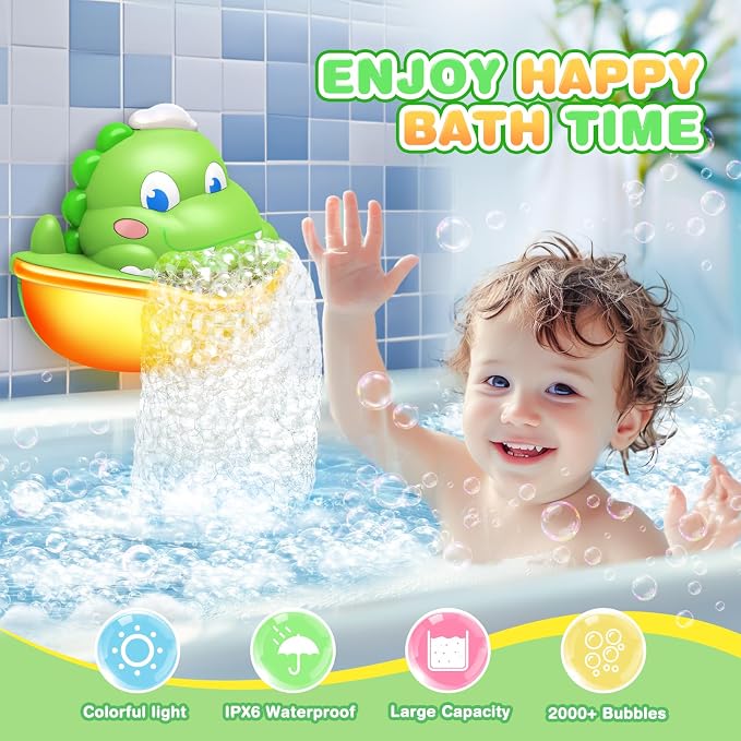 Baby Bath Toys Light Up Bath Bubble Machine - Image 3