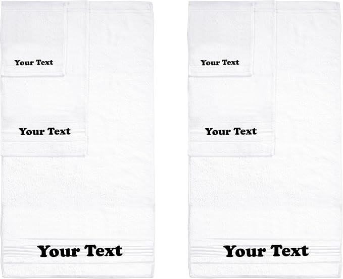 Personalize Your Towels with Custom Embroidery: Names, and Initials. Perfect by Ephesos
