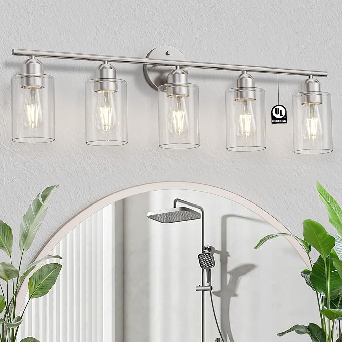 Espird Bathroom Vanity Light Fixtures Brushed Nickel Bathroom Lighting Fixture by Espird