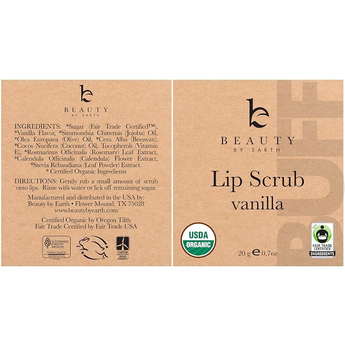 USDA Organic Lip Scrub Vanilla - Image 9