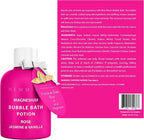Magnesium Bubble Bath Rose Jasmine Vanilla Long Lasting Foam - Image 8