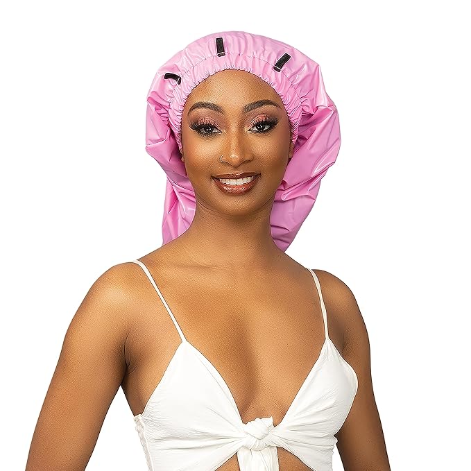 Esha Girl - Shower Cap for Extra Long Hair, Twists – Waterproof – Snug Fit - Image 2