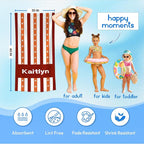 JML Custom Beach Towel with Name, Personalized Microfiber Beach Towel with Name - Image 4