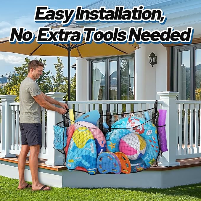 Large Pool Float Toy Storage Net - Image 5