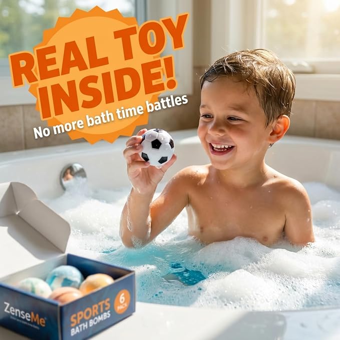 Bath Bombs For Boys W/Educational Flash Cards - Image 5