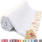 Bazaar Anatolia Turkish Beach Towel – 100% Cotton, Quick Dry, Sand Free Towel by BazaarAnatolia