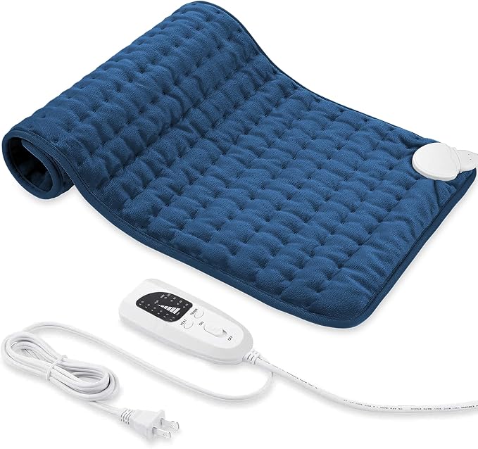 Electric Heating pad with 6 Heat Settings, Auto Shut Off, Dry Electric Heating by VIBOOS
