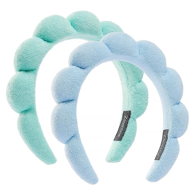 Ztomine Spa Terry Cloth Face Washing Headband Combo by Ztomine