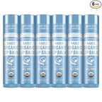 Dr. Bronner’s Organic Lip Balm 6-Pack Natural, Moisturizing, Petroleum-Free Lip by DrBronners