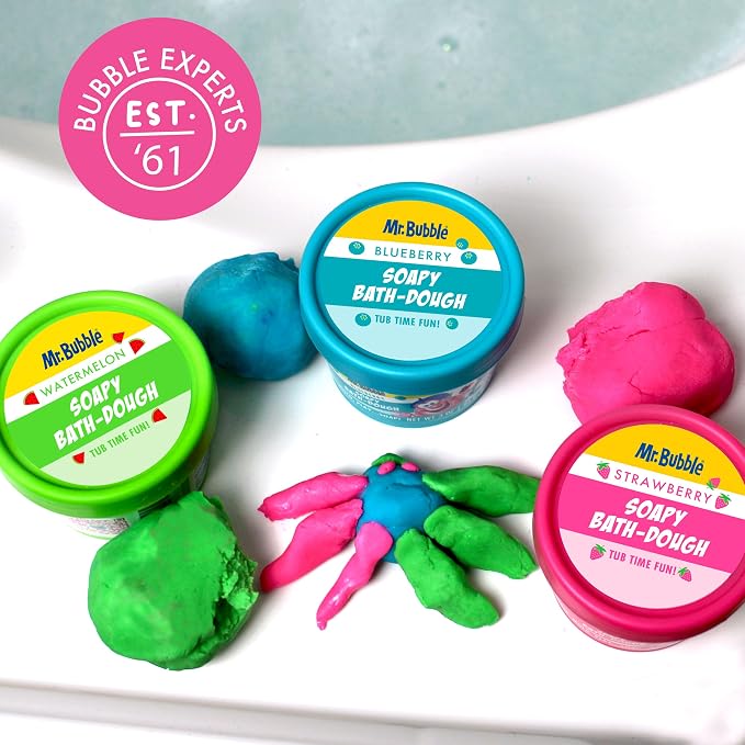 Mr. Bubble Soapy Bath Dough, Three Assorted Colors and Scents - Image 8
