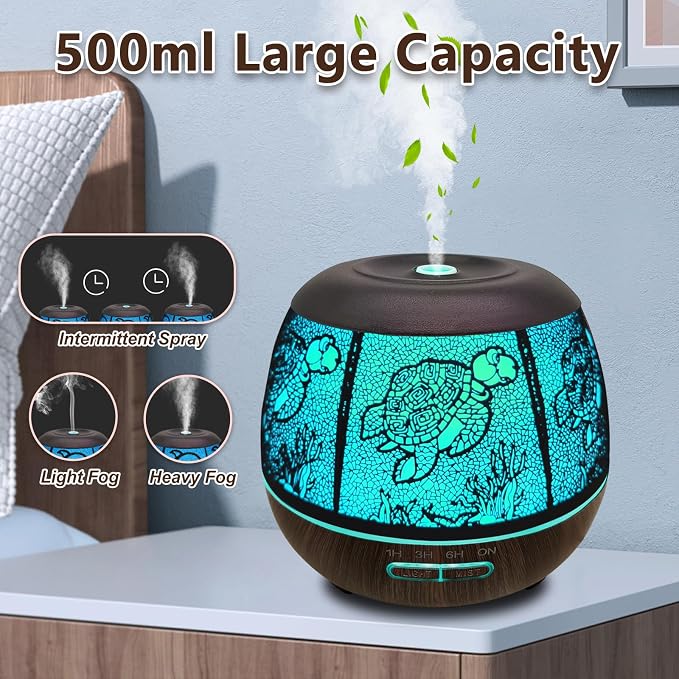 Essential Oil Diffuser for Home, 500ML Aromatherapy Diffusers for Essential - Image 2