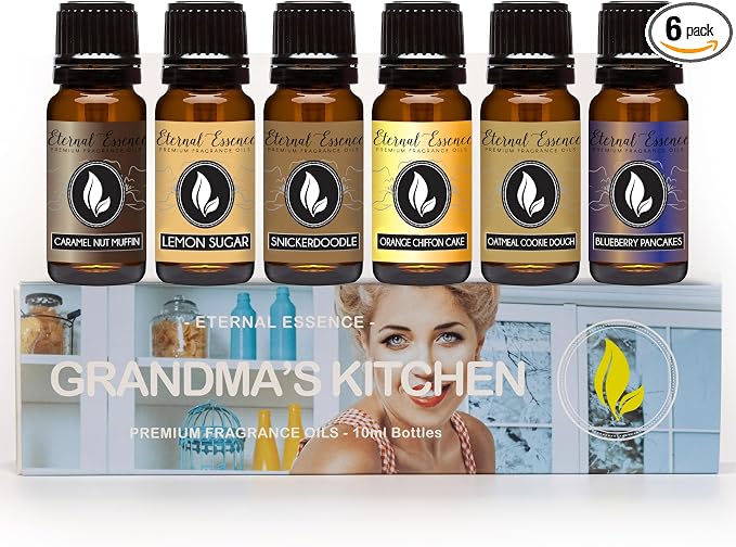 Eternal Essence Oils Grandma's Kitchen Set of 6 Premium Fragrance Oils by EternalEssenceOils