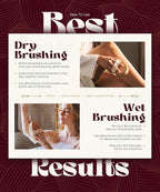 POPCHOSE Dry Brushing Body Brush, Natural Bristle Dry Skin Exfoliating Brush - Image 6
