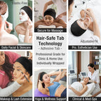 APPEARUS Disposable Stretch Facial Headbands, Snag-Free Adhesive Tab Closure - Image 7