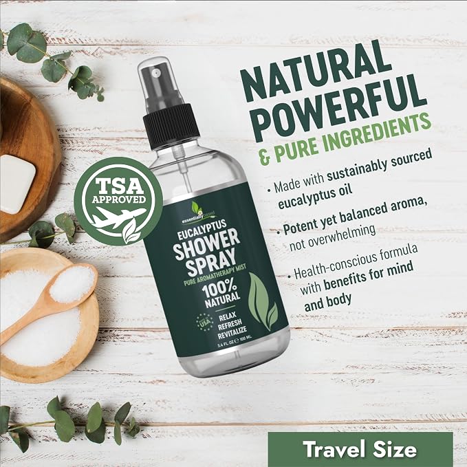 Pure Eucalyptus Shower Spray Travel Size - Image 2