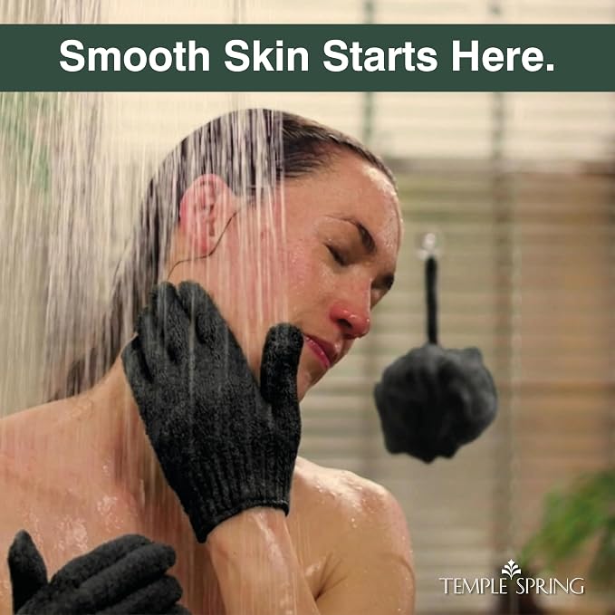 Temple Spring Shower Gloves Exfoliating - Image 3